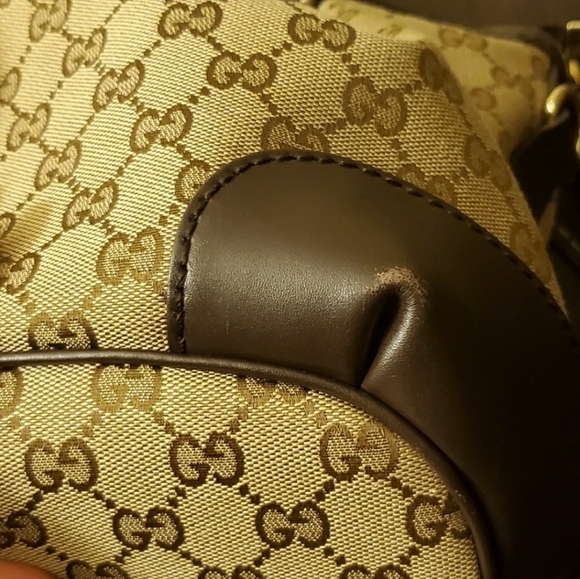 Gucci Signature Cavas Overshoulder Bag Wallet Set - Picture 8 of 8